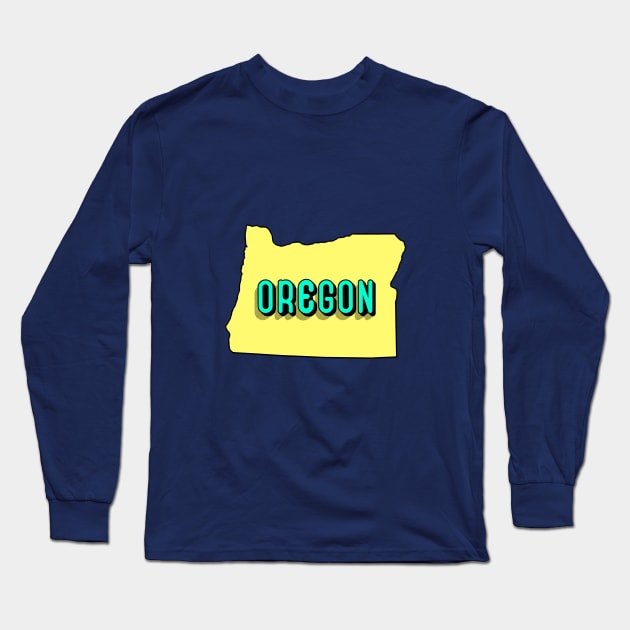 Oregon Long Sleeve T-Shirt by cariespositodesign